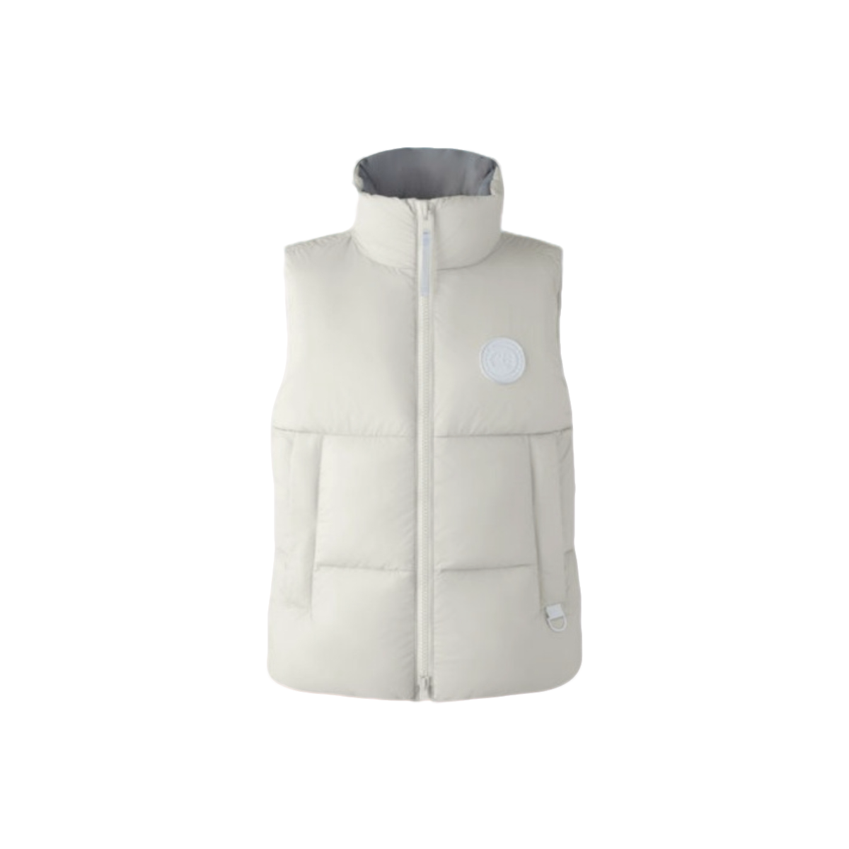 99新 CANADA GOOSE 汤/P245826019/ 白色 徽标 立领 马甲 M