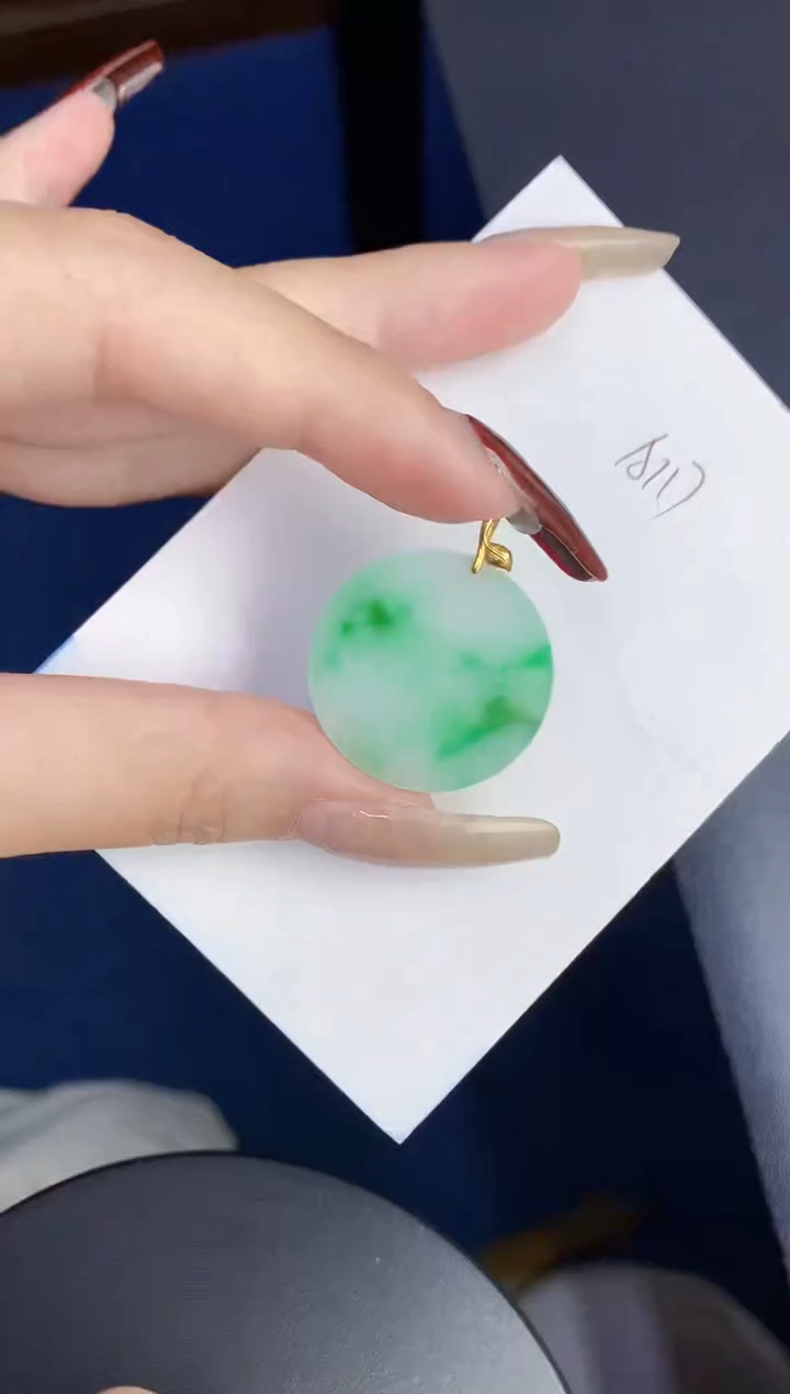 【闪购商品】翡翠颈饰18K金镶嵌0000000000