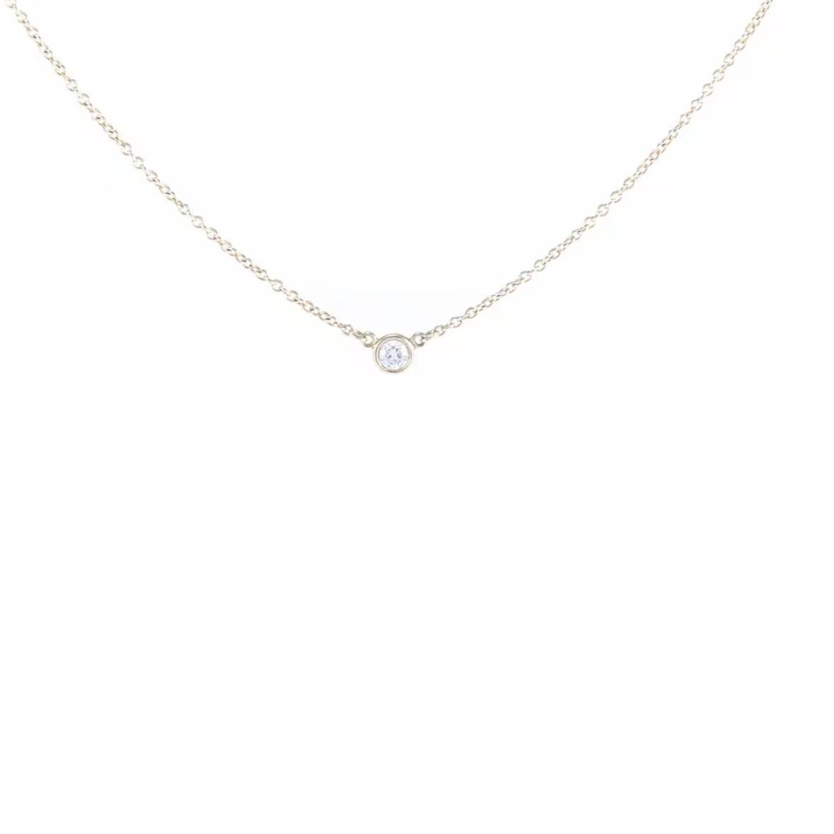 未使用 Tiffany & Co./蒂芙尼 蒂芙尼 单钻项链/首饰