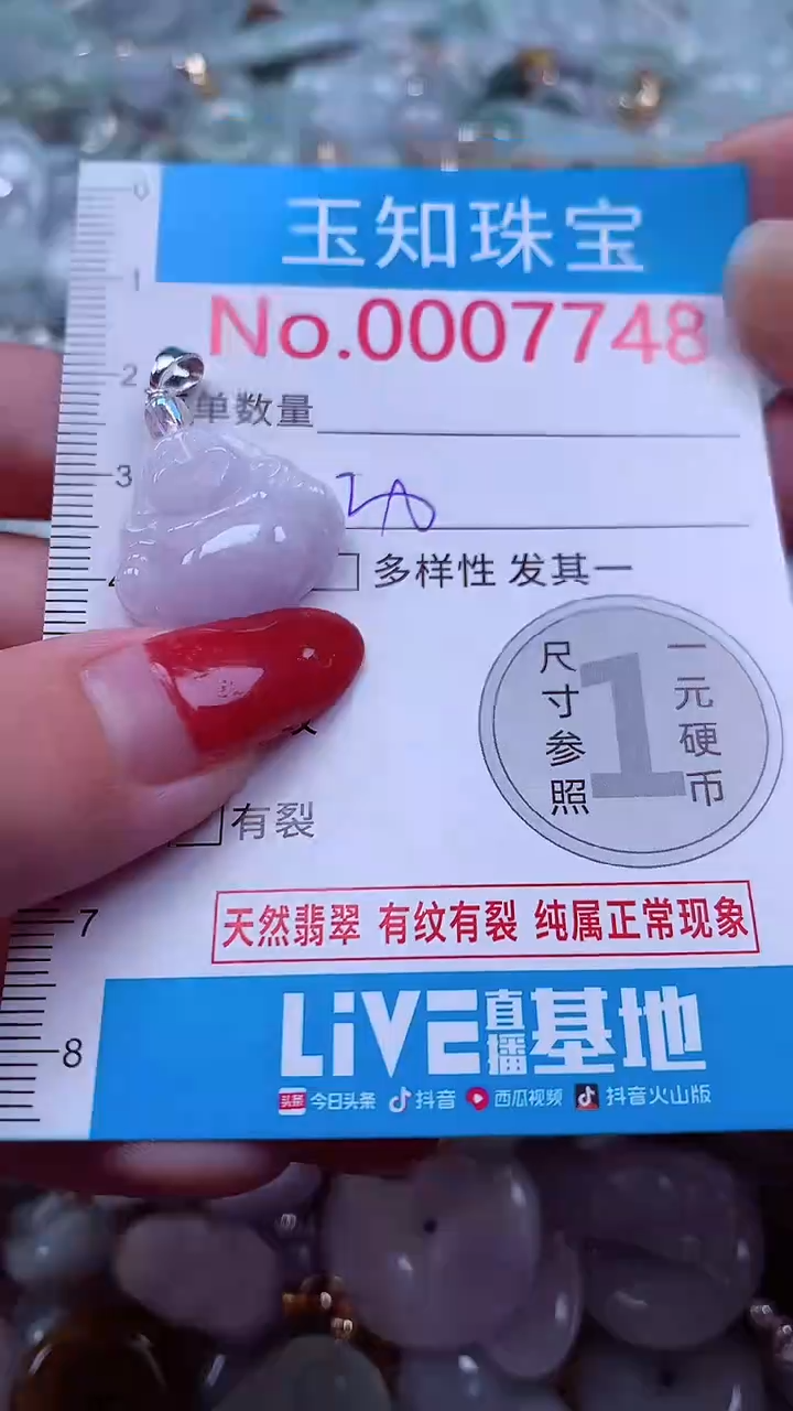 吊坠(不含链)未镶嵌翡翠7748