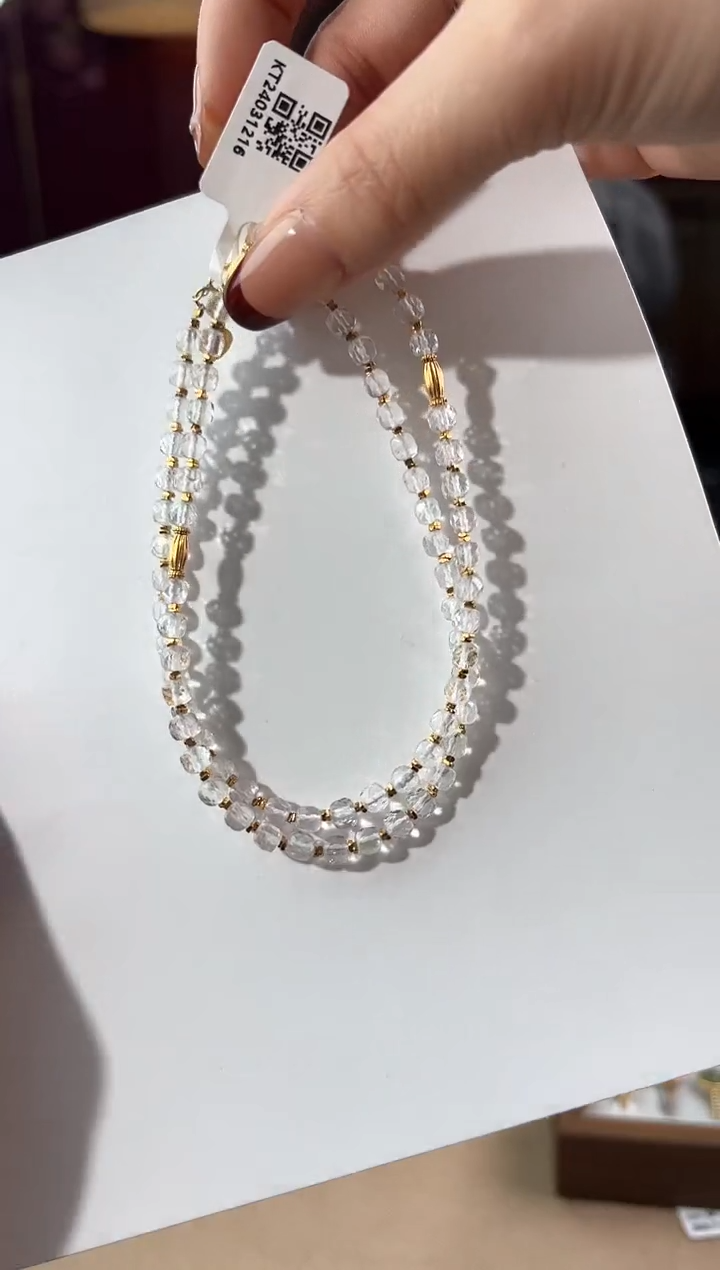 【闪购商品】水晶颈饰银S925镶嵌KT24031216