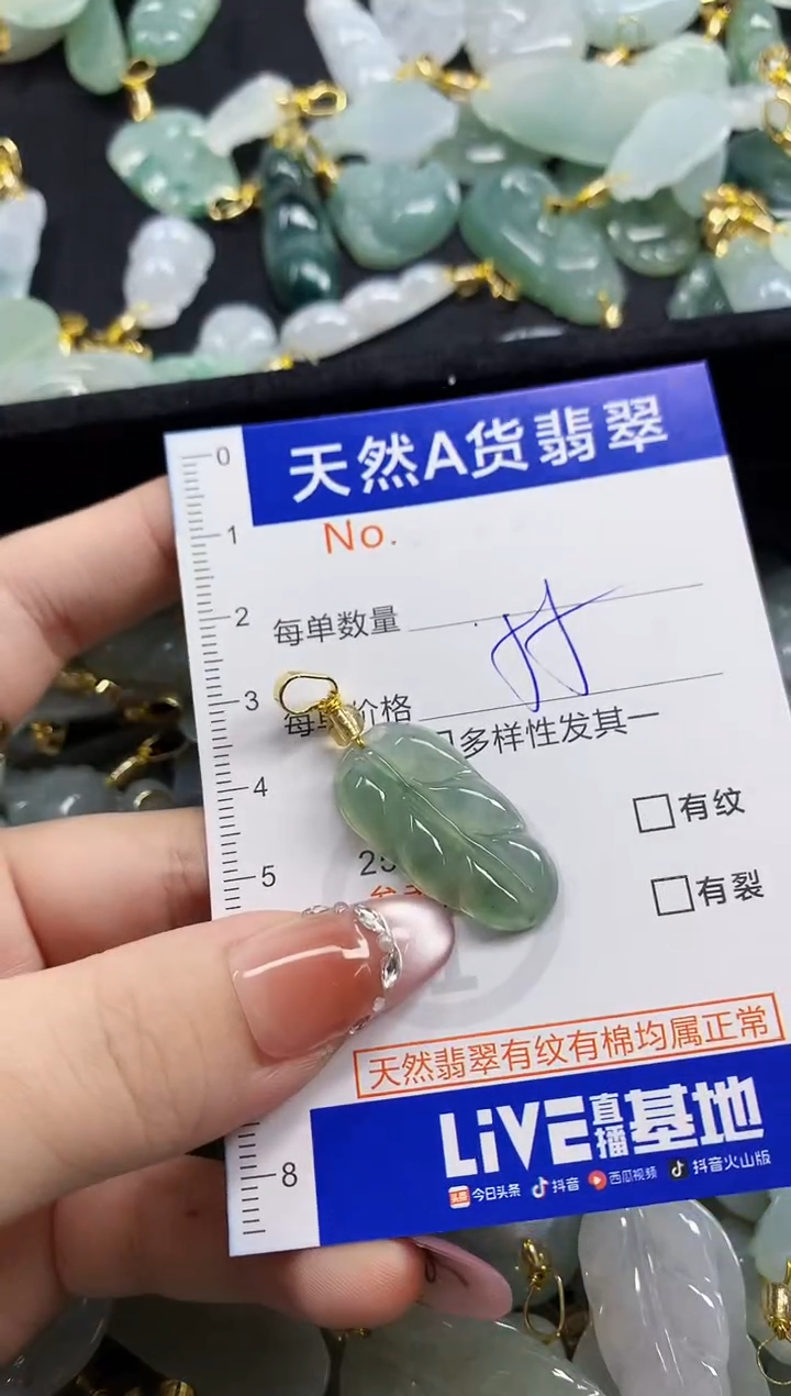 颈饰未镶嵌翡翠d****s天然A货翡翠