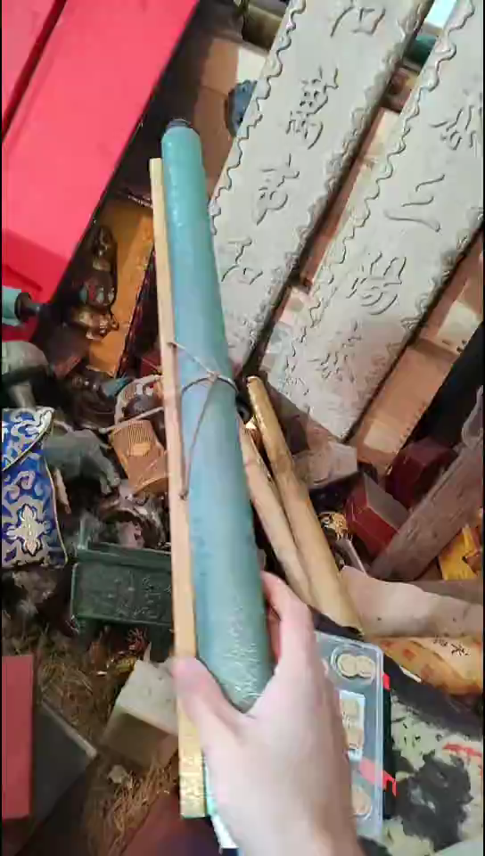 木1个绿色话摆件1111