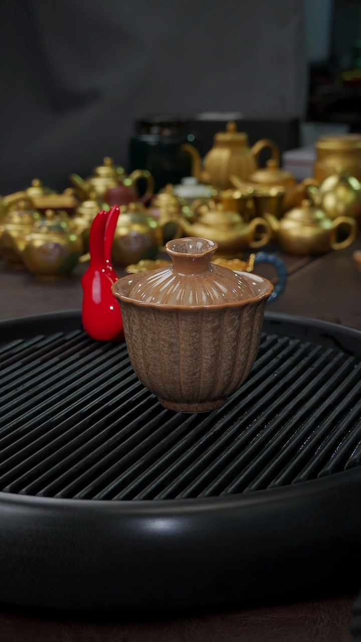 【闪购商品】杯【宜景窑雪花釉】盖碗