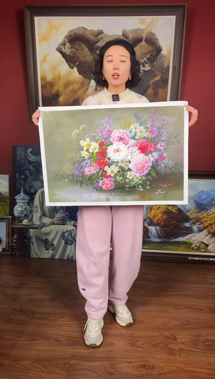 油画【19号】约50*70cm丨朝鲜原创纯手绘孤品油画丨顺丰包邮