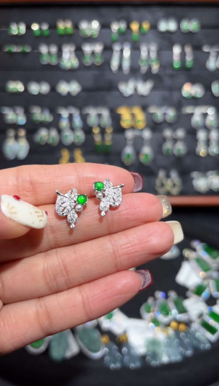 【闪购商品】翡翠颈饰银S925镶嵌蛋面/支持复检/一件