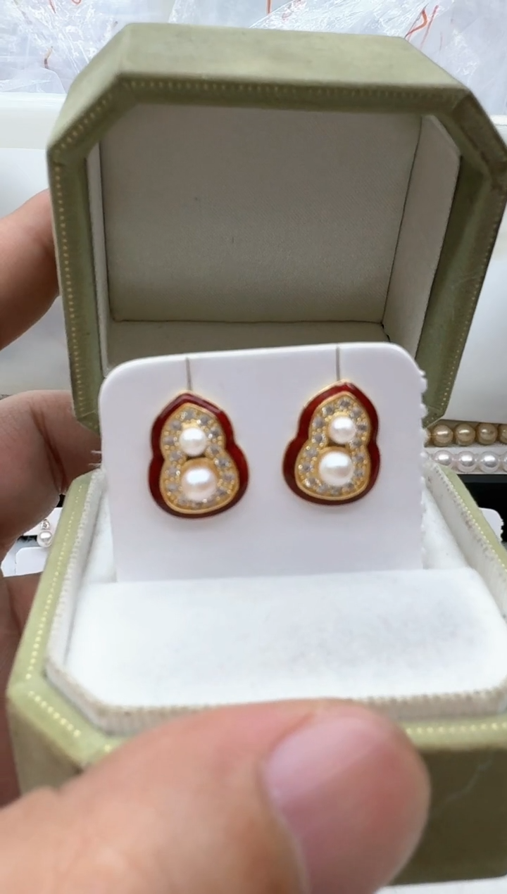 【闪购商品】海水珍珠耳饰未镶嵌非基地发货不带证书