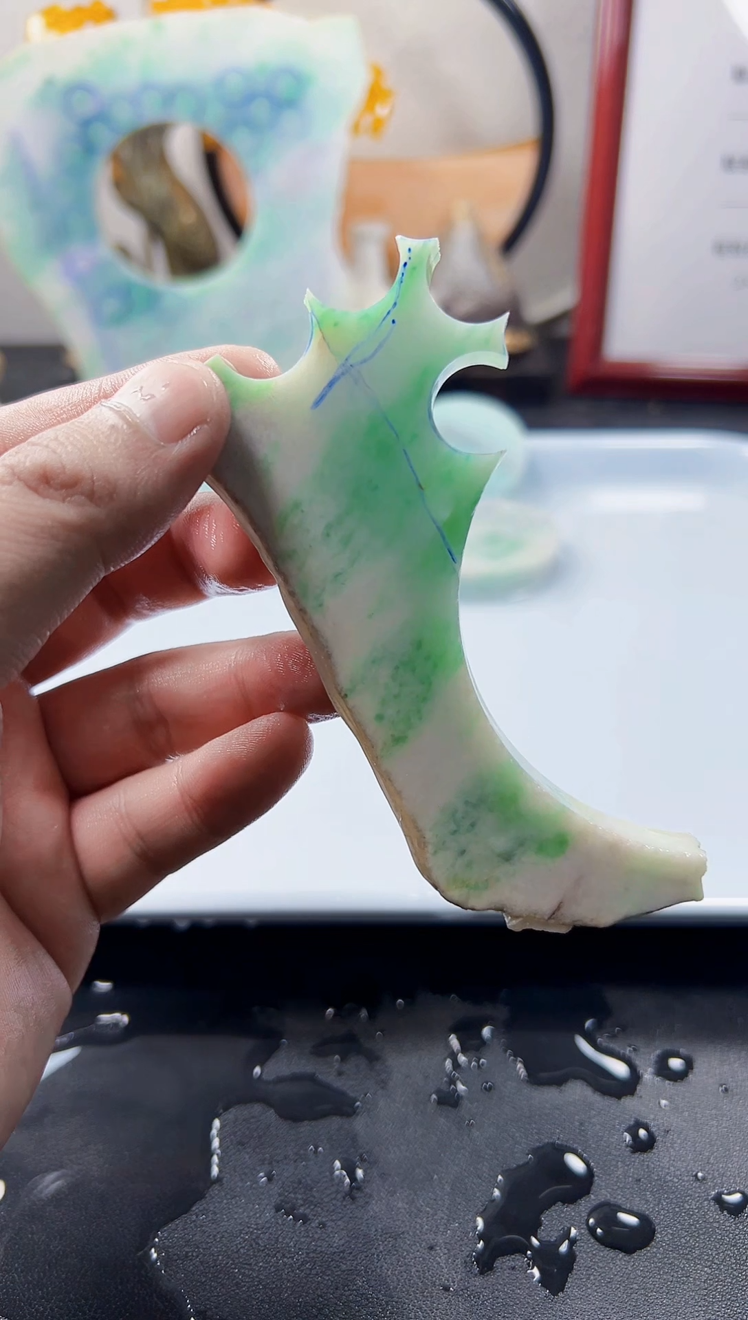 颈饰未镶嵌翡翠天然缅甸A货翡翠