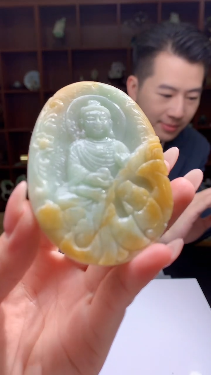 【闪购商品】定制翡翠未镶嵌8046jj-毛货挂件17