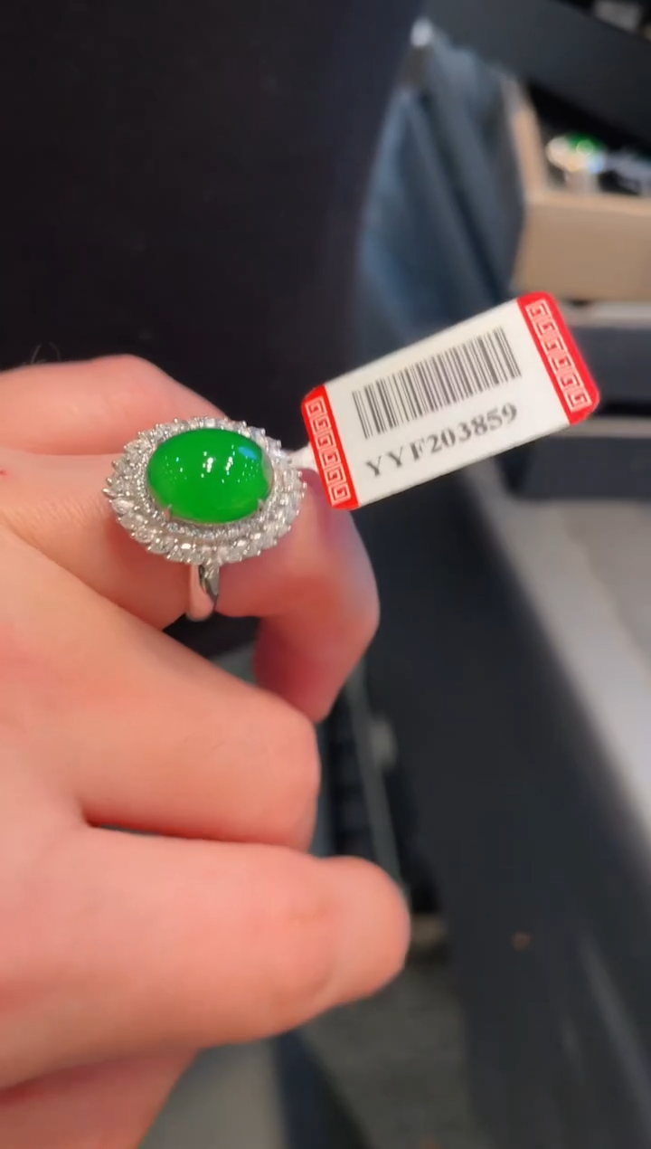 【闪购商品】翡翠颈饰18K金镶嵌A96两用