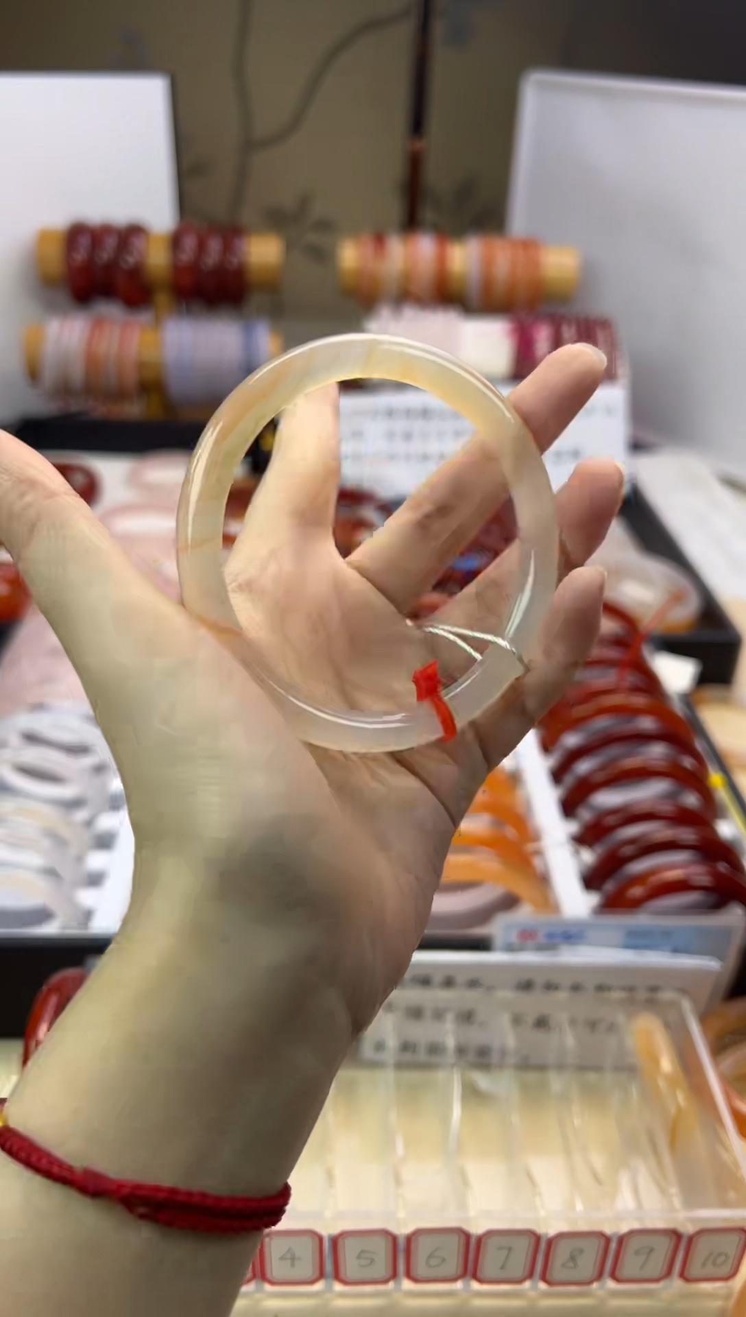 【闪购商品】玛瑙/玉髓手镯未镶嵌【默认微瑕】63