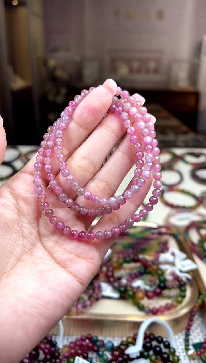 【闪购商品】碧玺/未镶嵌4mm+碧玺多圈多样性发货