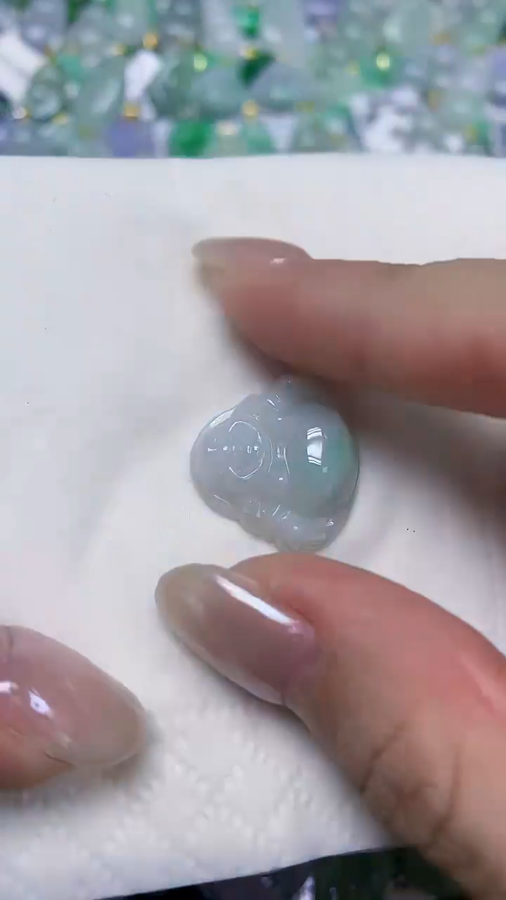 翡翠未镶嵌颈饰天然缅甸翡翠A货