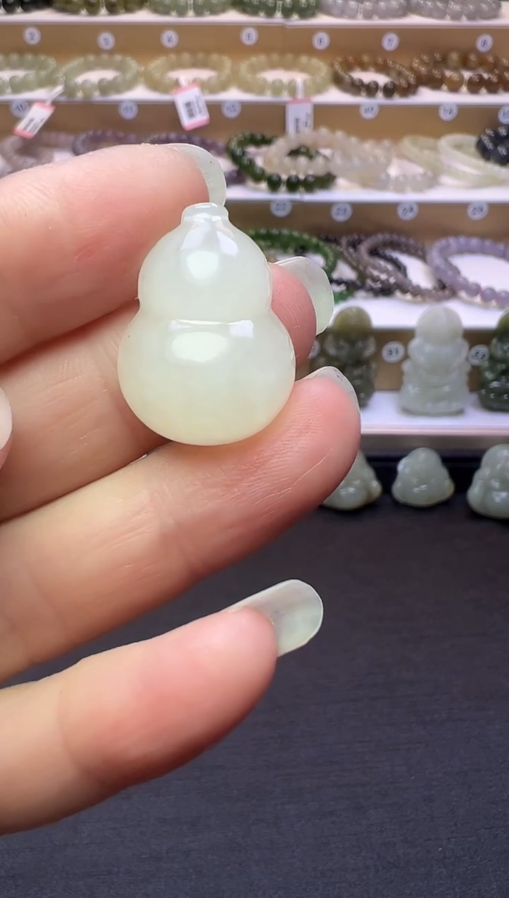 颈饰未镶嵌和田玉59号链接有草花约卡24*18*9