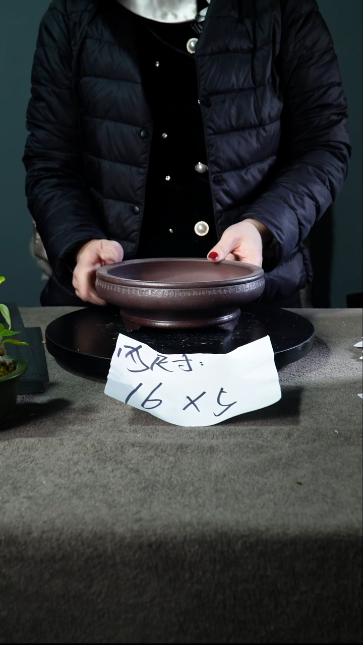 宜兴紫砂花盆小盆