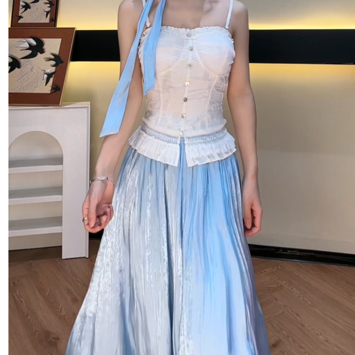 【夕夕】高级连衣裙孤品！！注意（主播穿过）介意慎拍 ON退ON换！！！