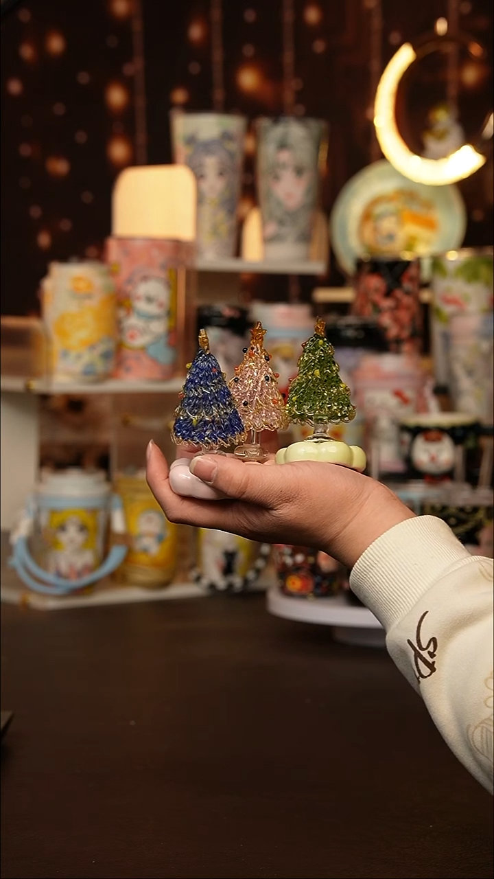 景德镇手工手绘文创陶瓷圣诞树（随机发）