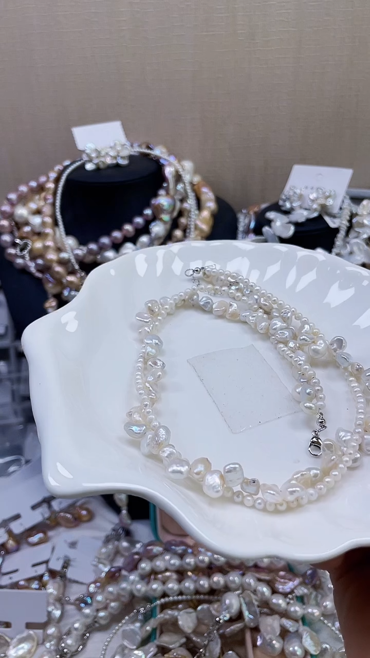 未镶嵌项链淡水珍珠【纯恬饰品】