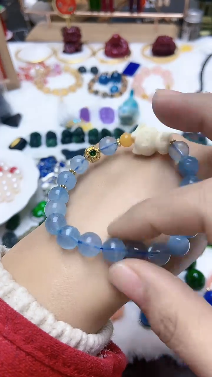 【闪购商品】海蓝宝石手链未镶嵌A69DSFGHGHGSDFG