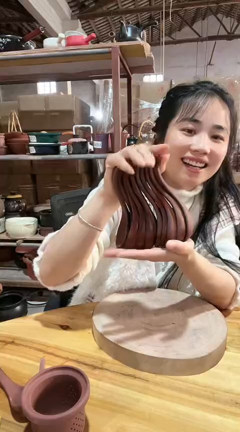 陶大瑕疵小号紫砂汤勺10个泛黑色差