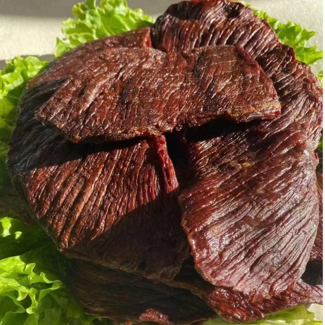 内蒙炭烤牛肉干大片一斤