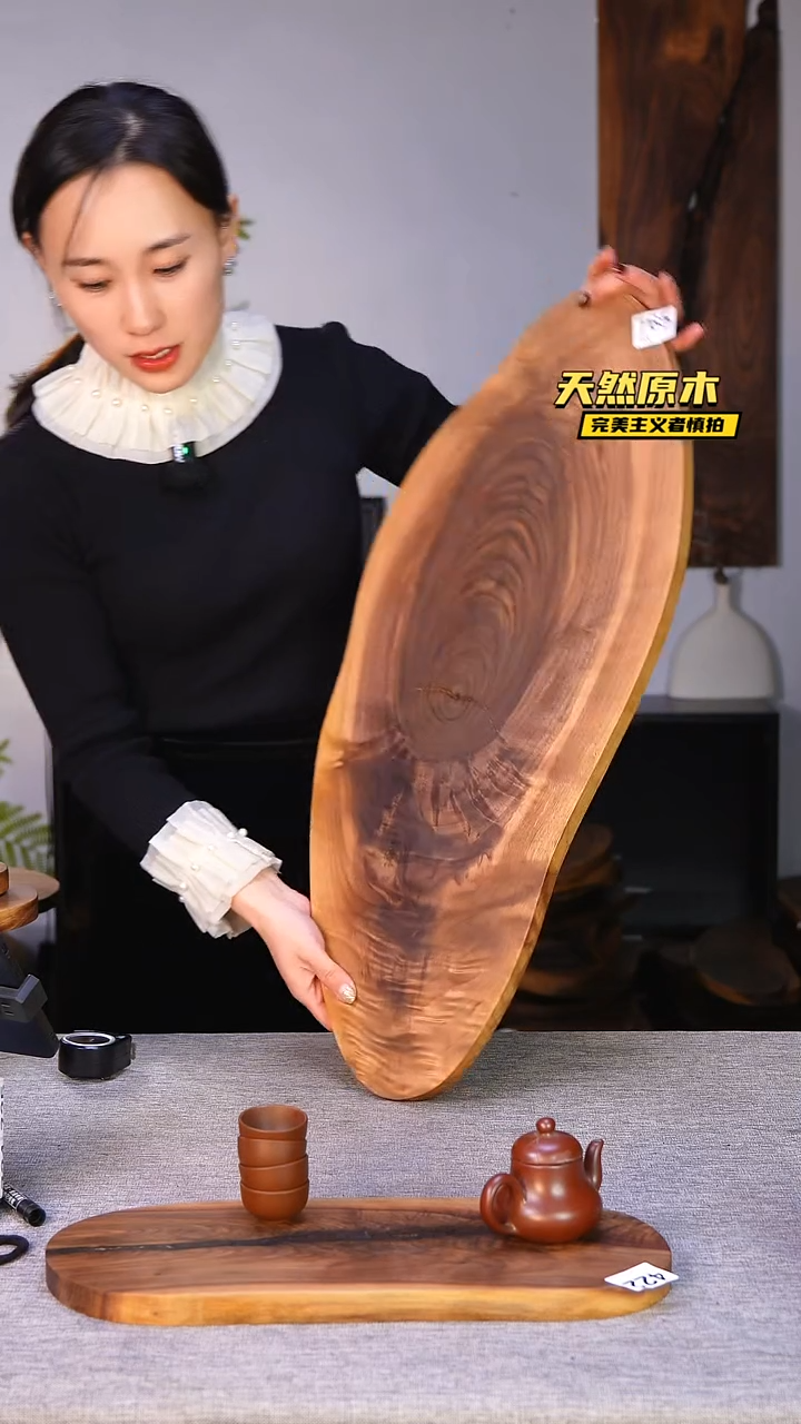 木北美黑胡桃原木.干裂疤结不属于商品质量问题完美主义者慎拍