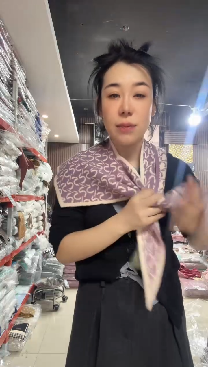 亚麻芳姐围巾福利F53