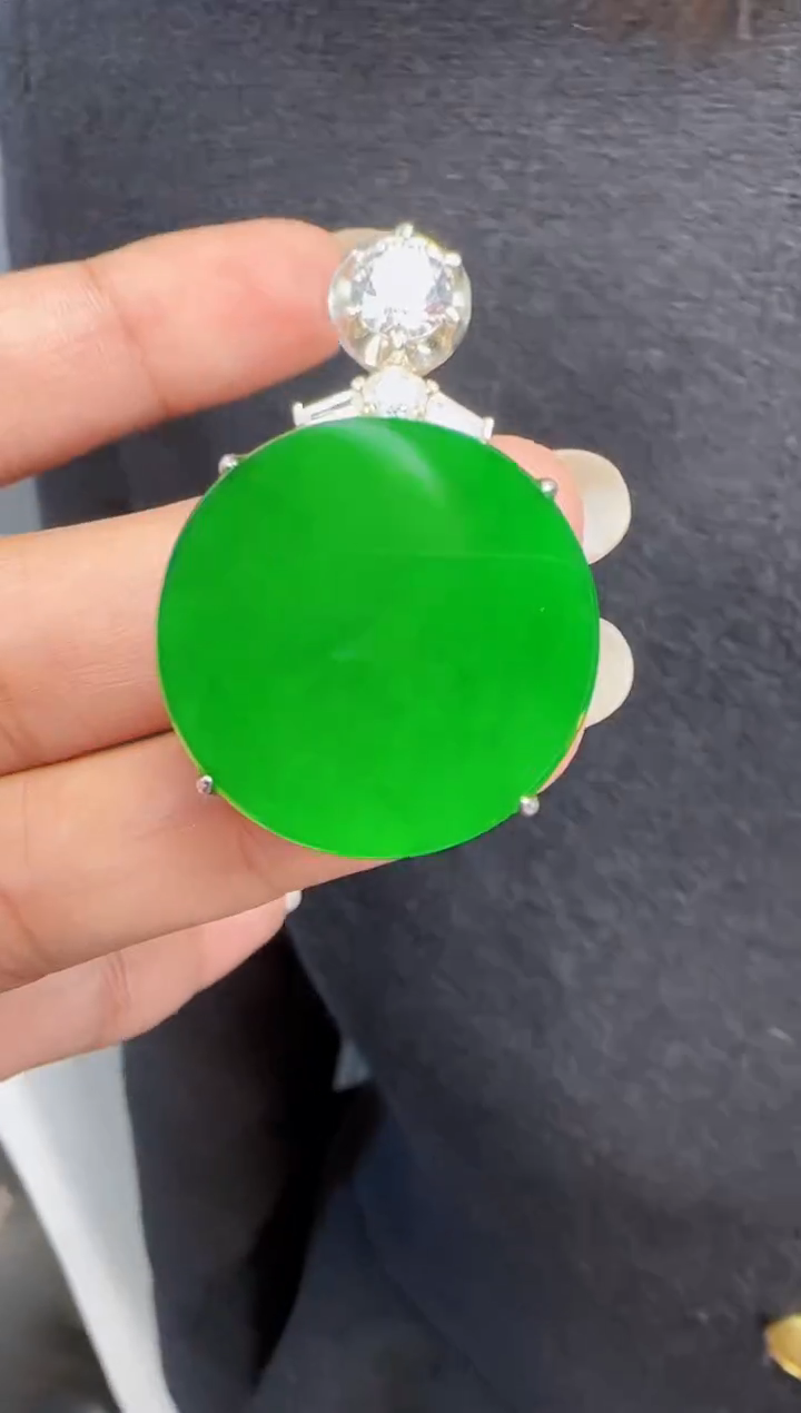 未镶嵌定制翡翠翡翠吊坠117