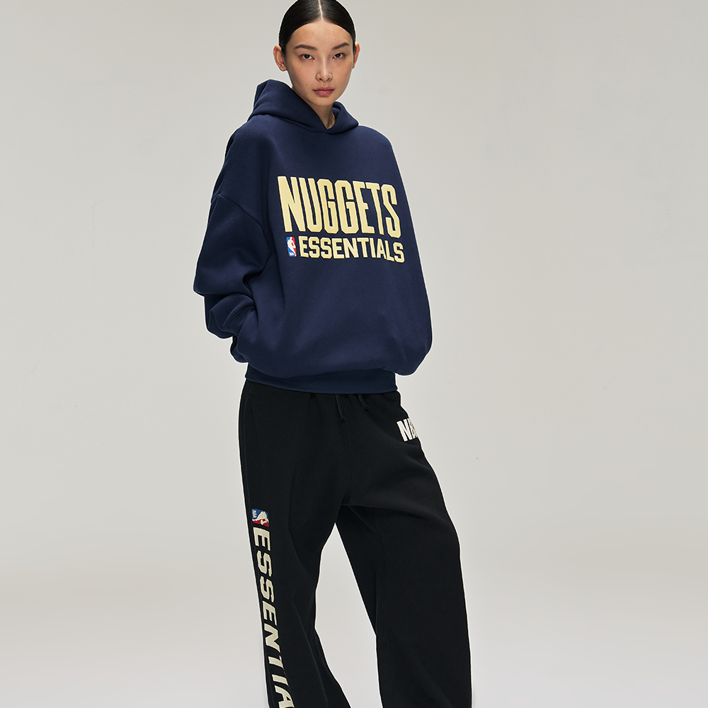 ESSENTIALS FEAR OF GOD 2025 Fall NBA NUGGETS联名运动连帽卫衣