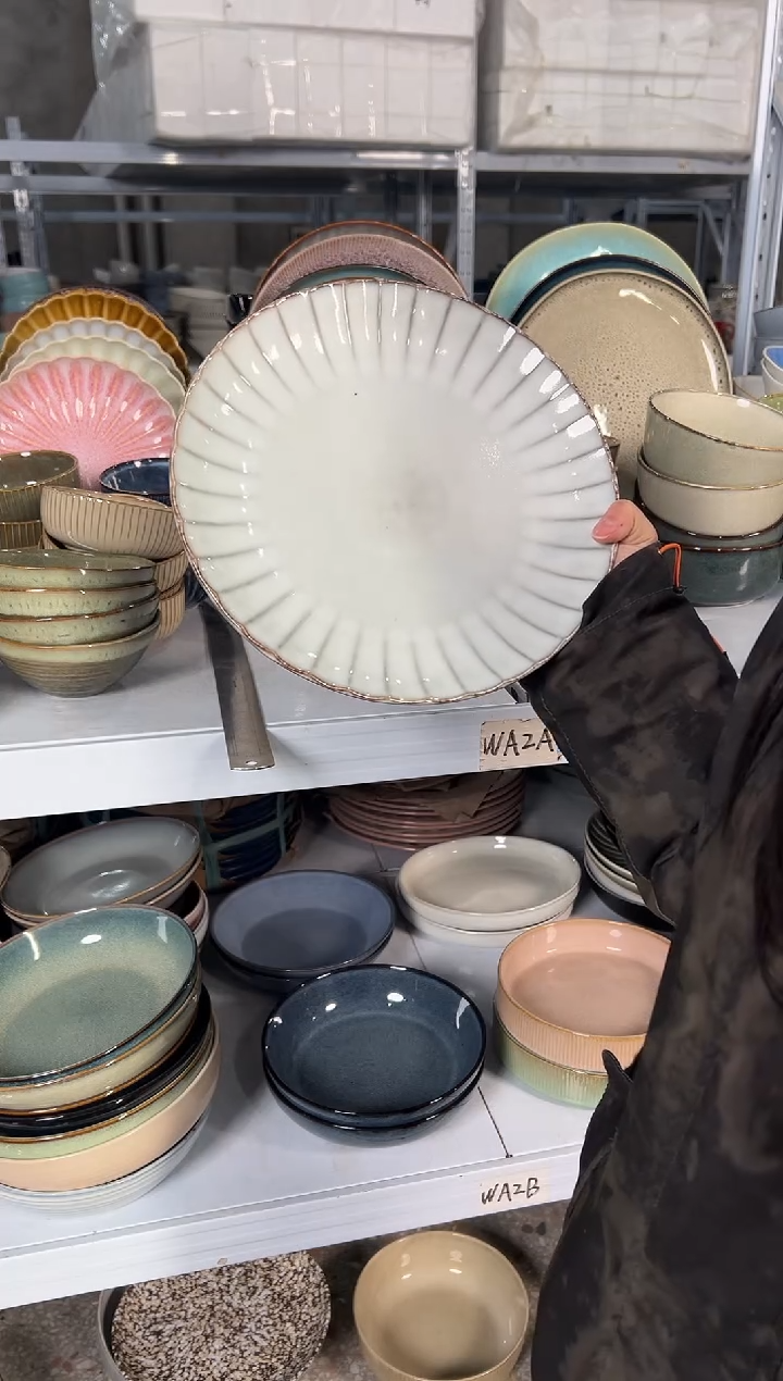 陶瓷外贸尾货瑕疵满20包邮X 大盘10.5英寸