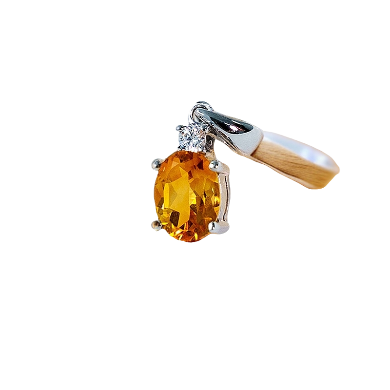 暹罗珠宝SGHJPC1Siamgems Silver 925 Citrine（不含项链）吊坠