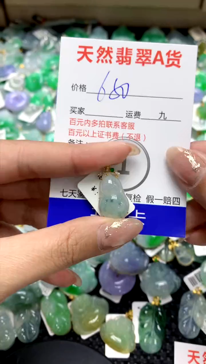 【闪购商品】翡翠颈饰18K金镶嵌111111111