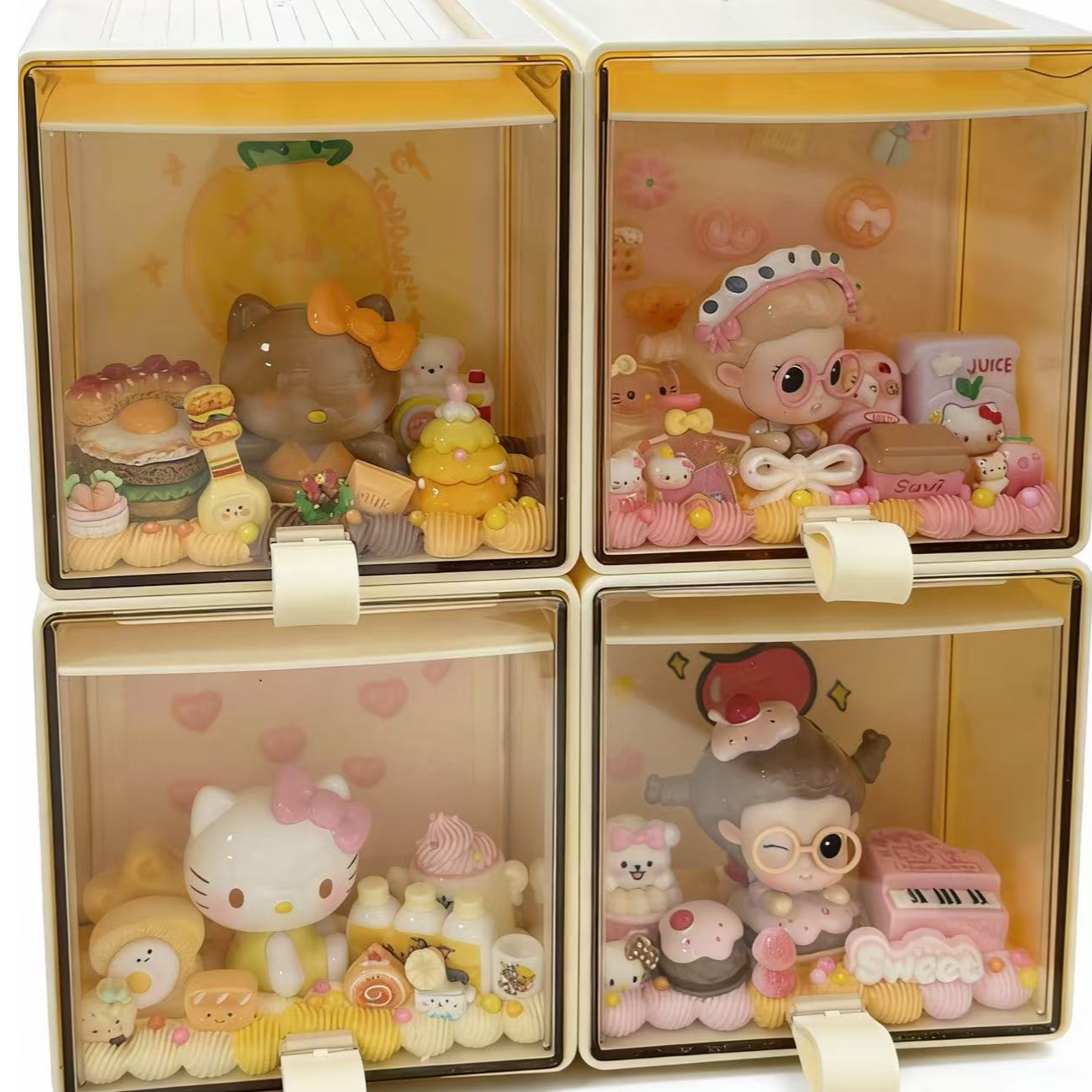 【萌粒抽屉】手工DIY潮玩奶油胶萌粒抽屉