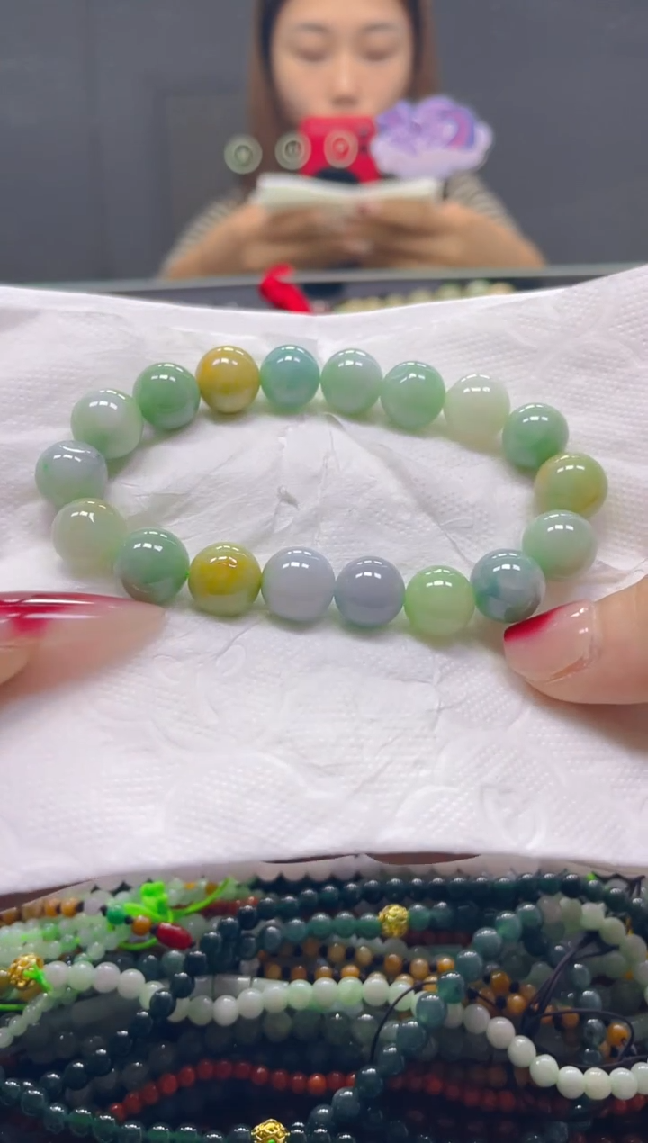 颈饰未镶嵌翡翠10MM/T/翡翠A货，一件也是批发价