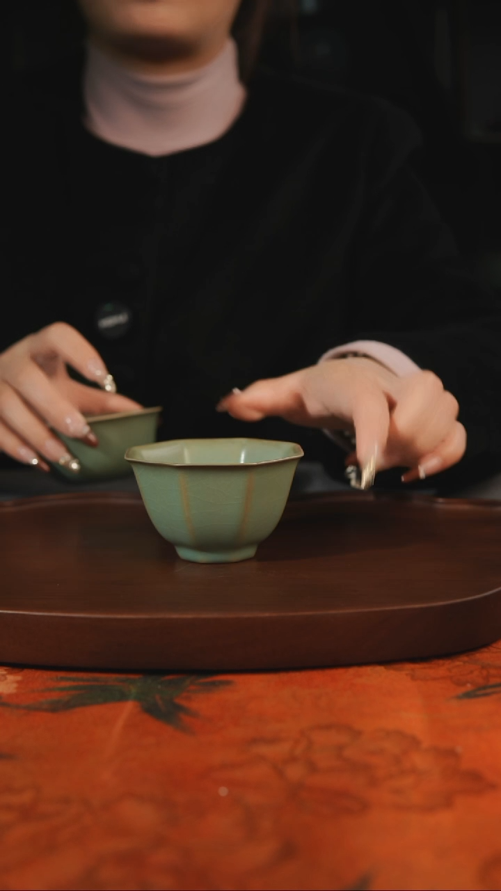 杯子八方 柴烧 汝州原产地原矿仿古老釉