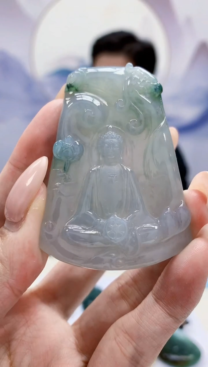 定制翡翠未镶嵌4917MM-毛货挂件95