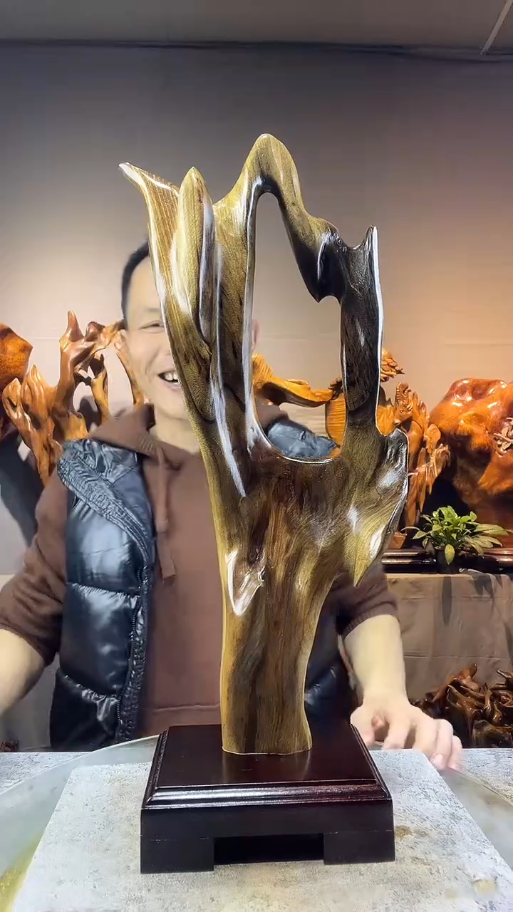 金丝楠悟***州小叶桢楠随行摆件10