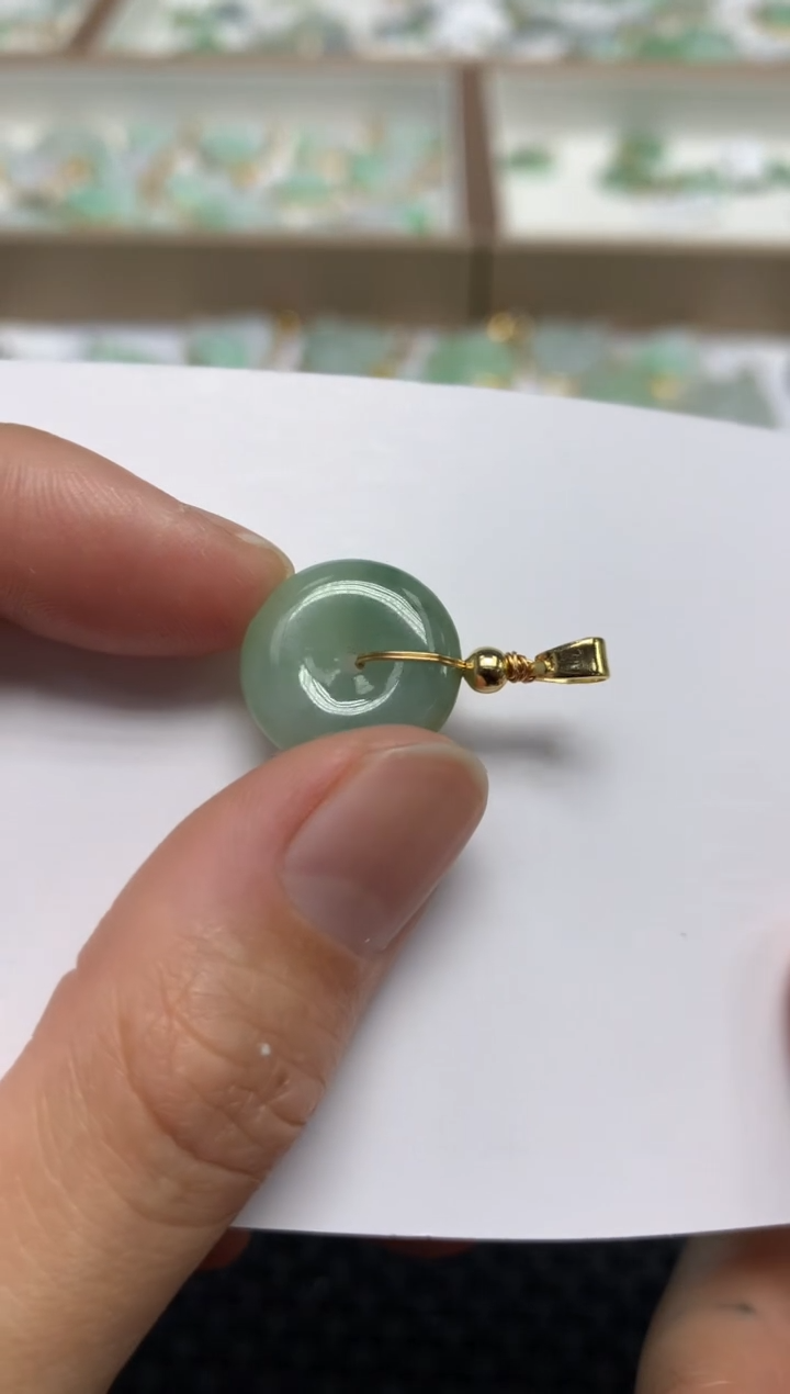 【闪购商品】翡翠颈饰合金天然翡翠A货