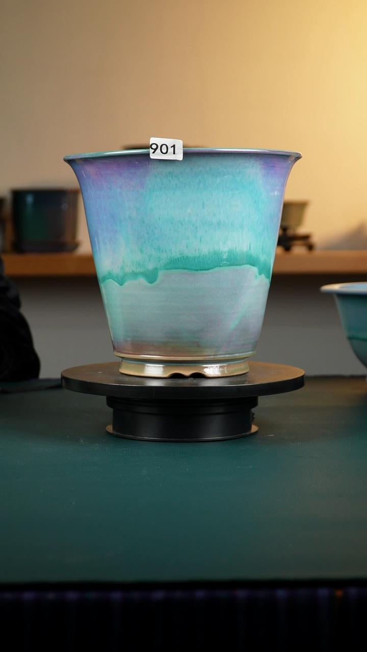 901纯手工窑变兰花盆21.5/20/23.5/21