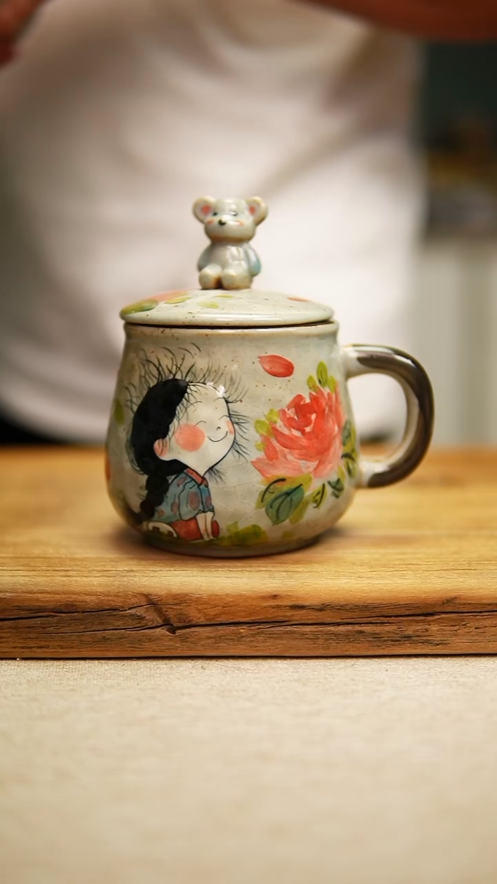@@陶园瓷舍@@纯手工手绘@高温釉下彩