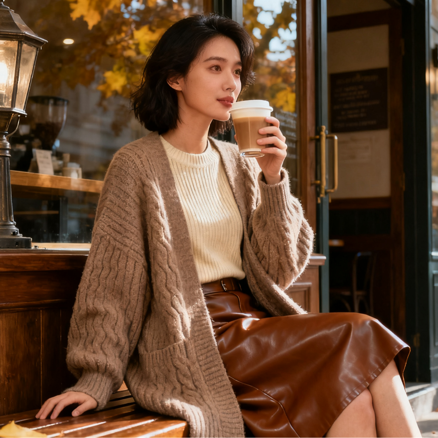 AOSER 2号链接 新款休闲时尚百搭长袖宽松毛衣