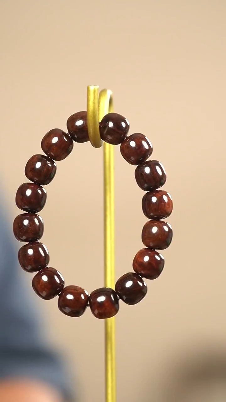 黄花梨/降香黄檀手串/手链海南13mm×14mm黄花梨