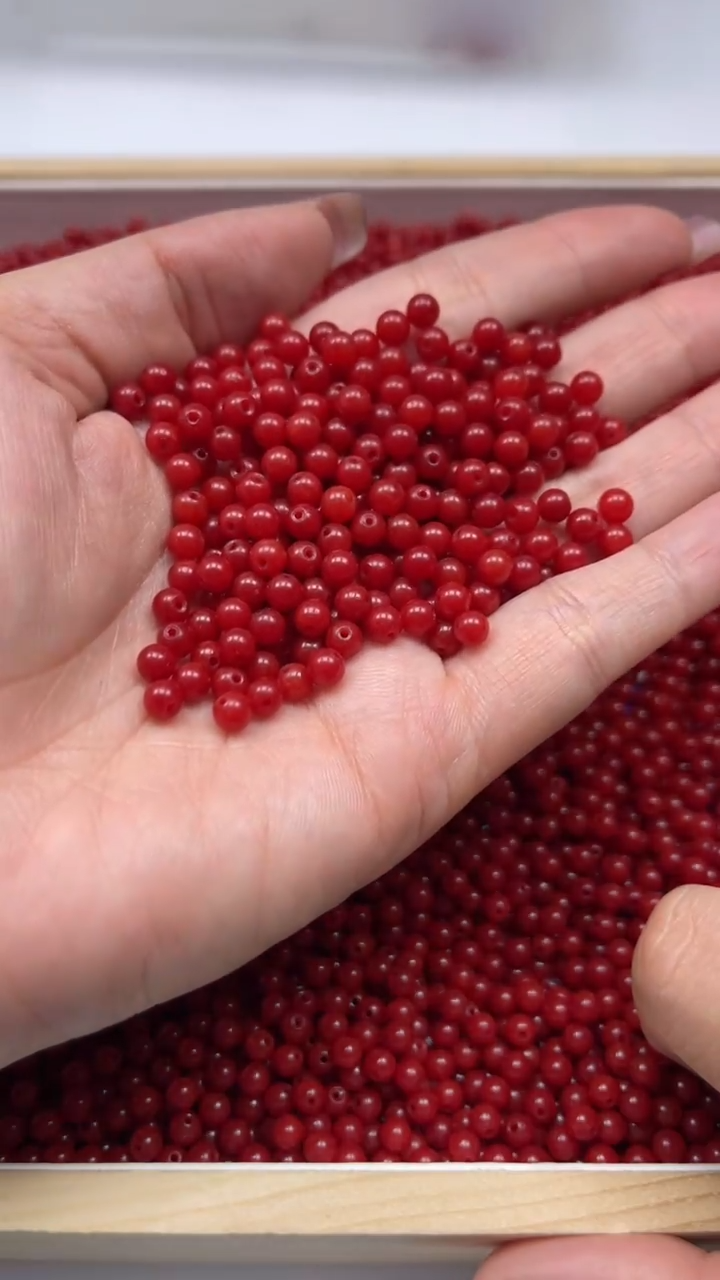 未镶嵌散珠南红玛瑙L417 南红4mm100颗6元