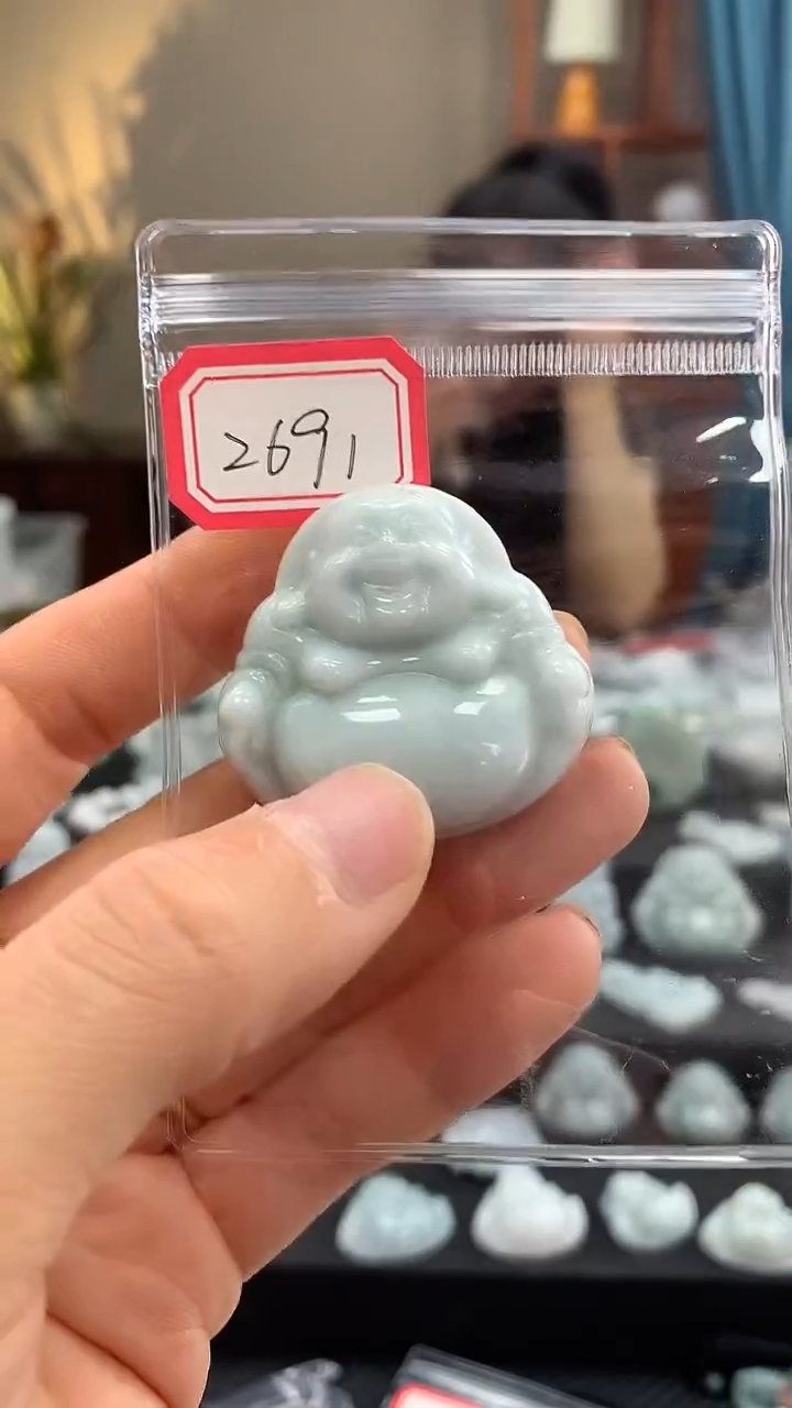 颈饰未镶嵌翡翠佛公2691
