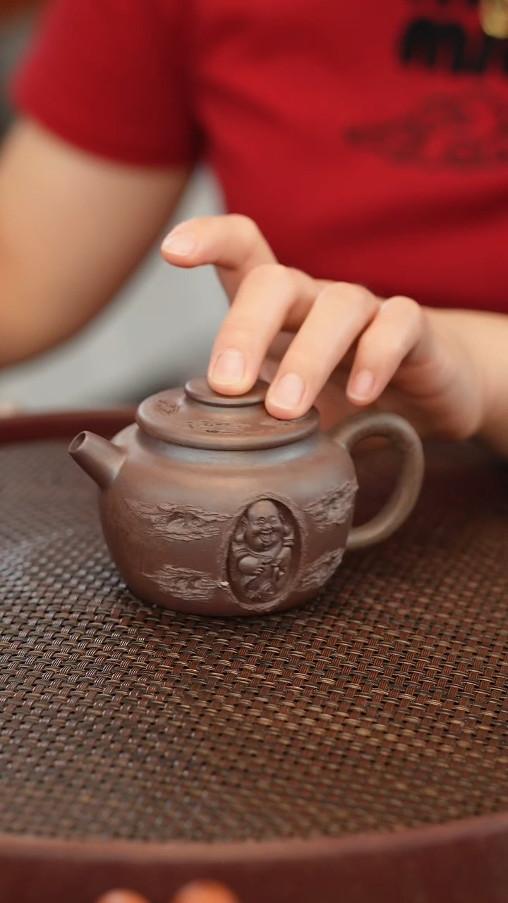 茶壶紫砂柴烧    巨轮  175cc