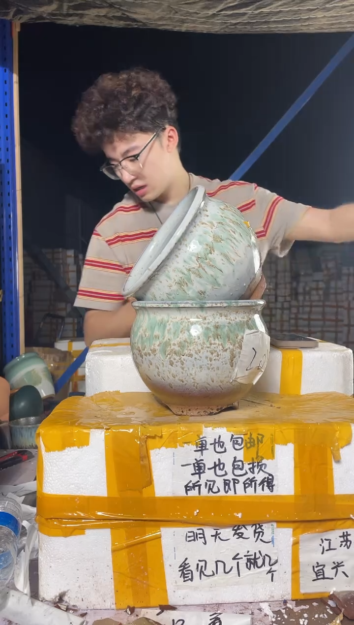 紫砂花盆紫砂花盆宜兴紫砂粗陶20*17