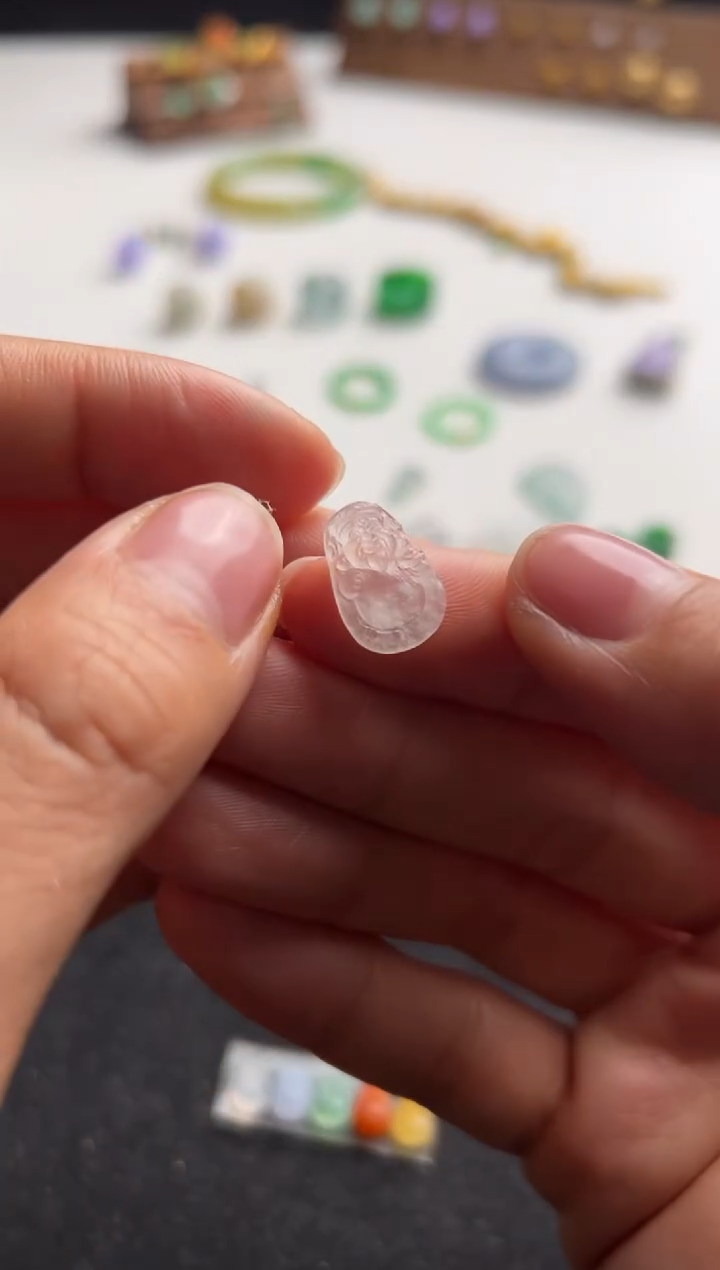 【闪购商品】定制翡翠未镶嵌白冰财神450+45-ljw158