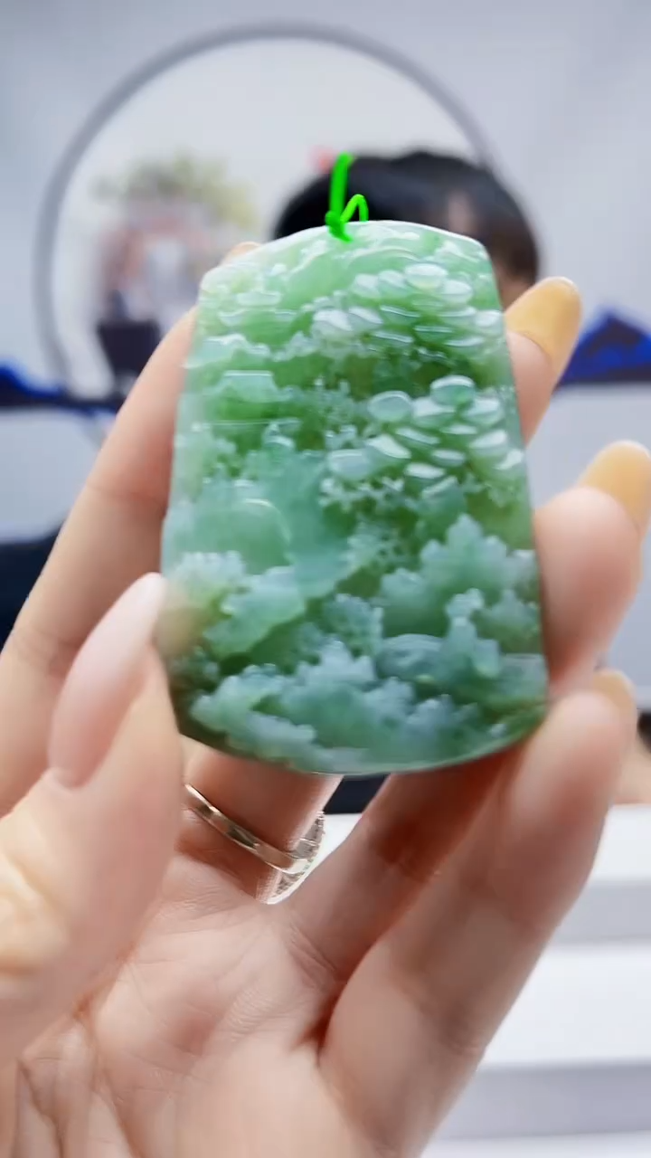 未镶嵌定制翡翠毛货挂件23