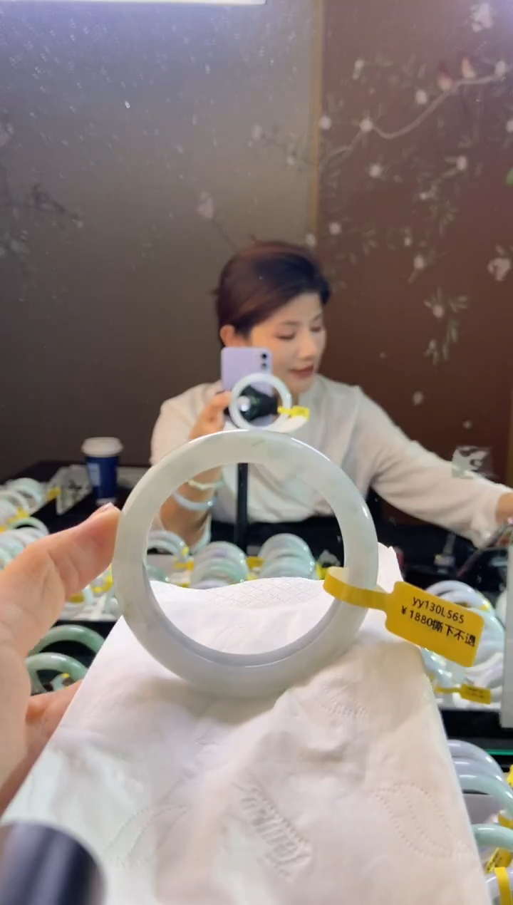 未镶嵌手镯翡翠圈口x56-57