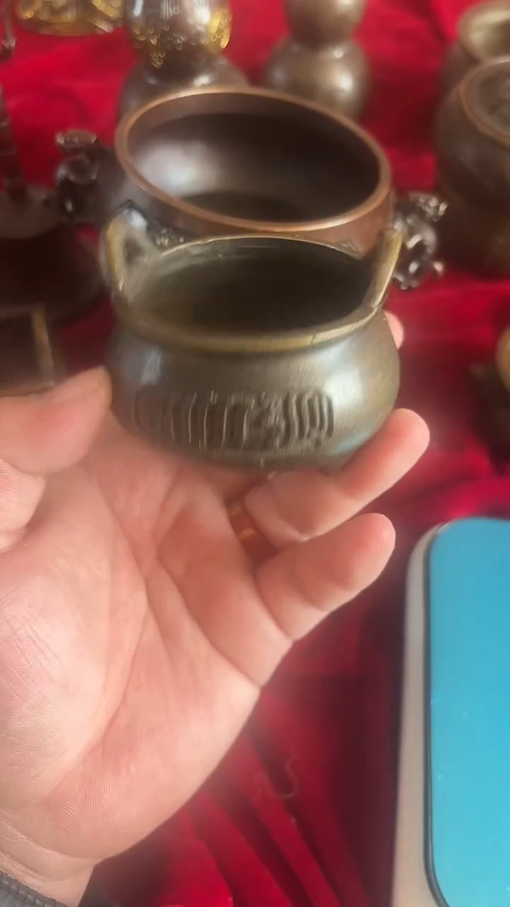 双耳铜香炉铜铜铜